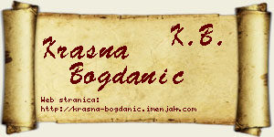 Krasna Bogdanić vizit kartica